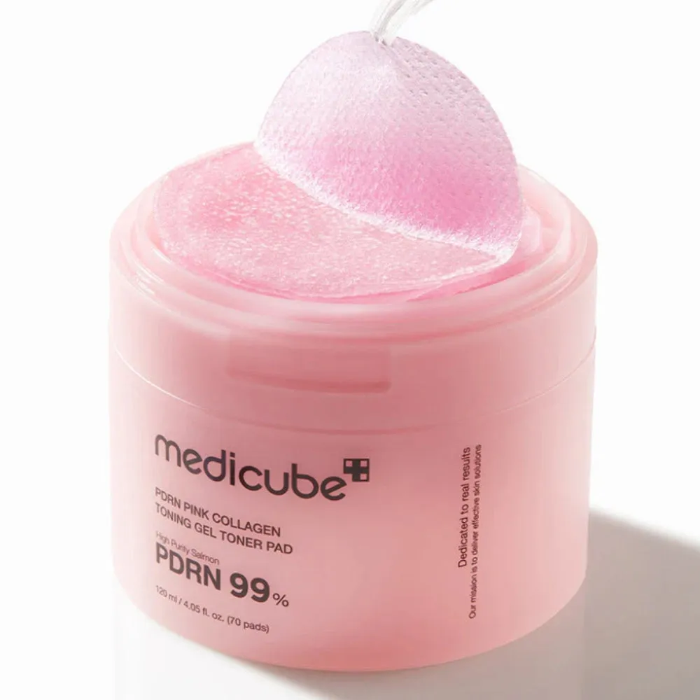 Medicube PDRN Pink Collagen Toning Gel Toner Pad 120ml