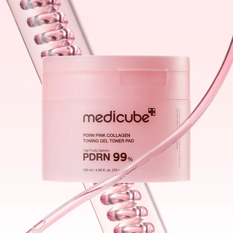Medicube PDRN Pink Collagen Toning Gel Toner Pad 120ml