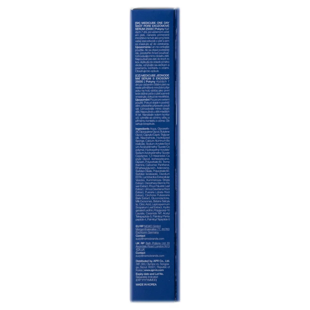 Medicube One Day Exosome Shot Pore Serum 25000 13ml
