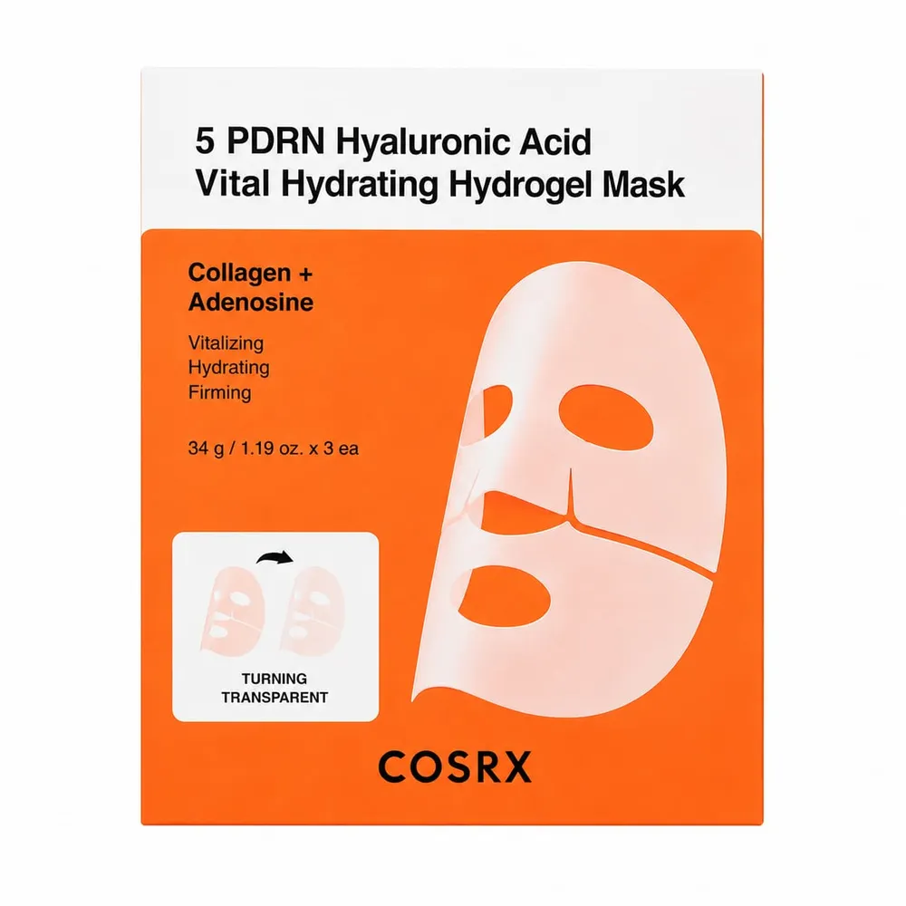 COSRX 5 PDRN Hyaluronic Acid Vital Hydrating Hydrogel Mask (3 x 34g)