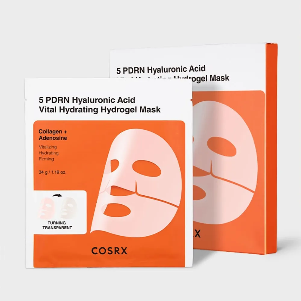 COSRX 5 PDRN Hyaluronic Acid Vital Hydrating Hydrogel Mask (3 x 34g)