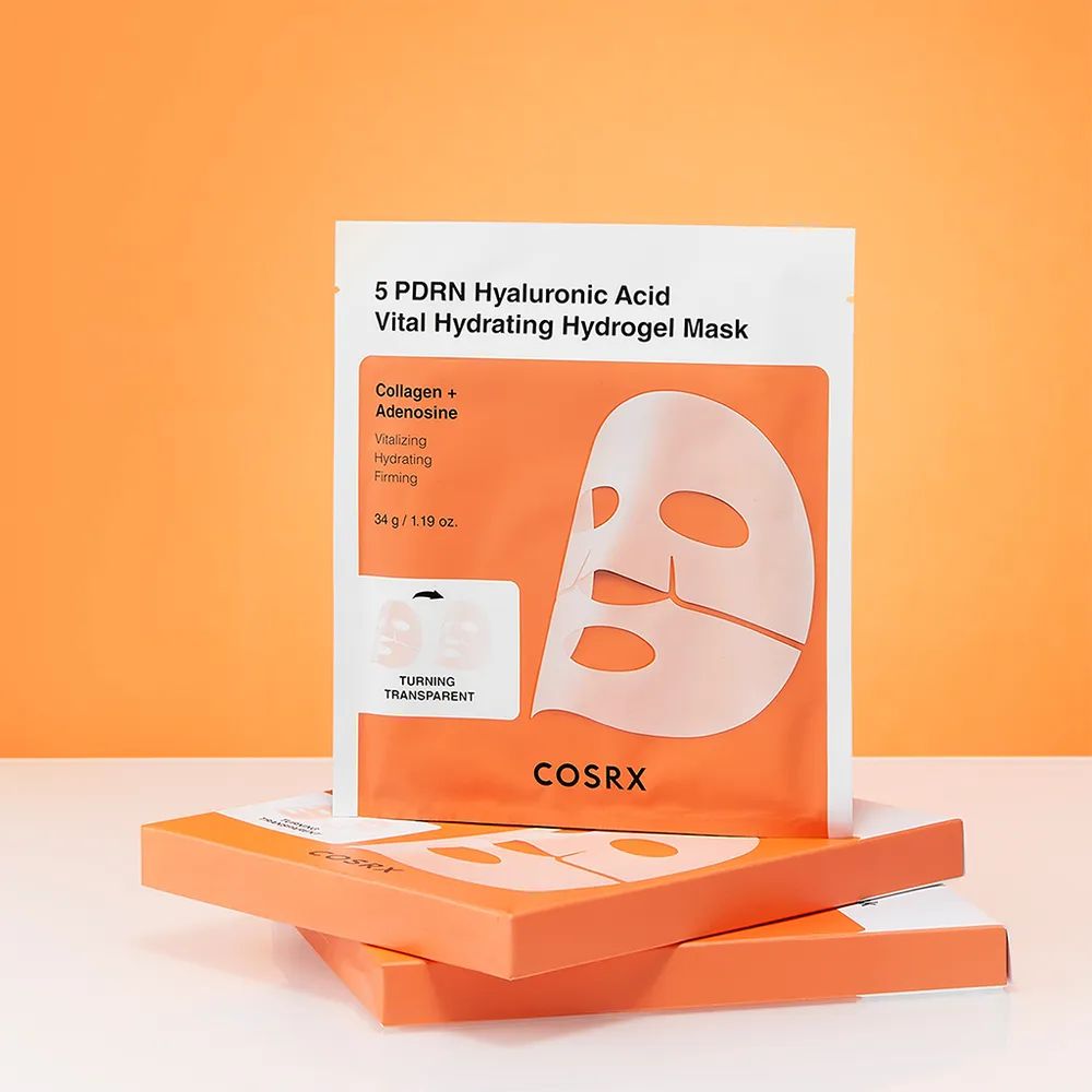 COSRX 5 PDRN Hyaluronic Acid Vital Hydrating Hydrogel Mask (3 x 34g)