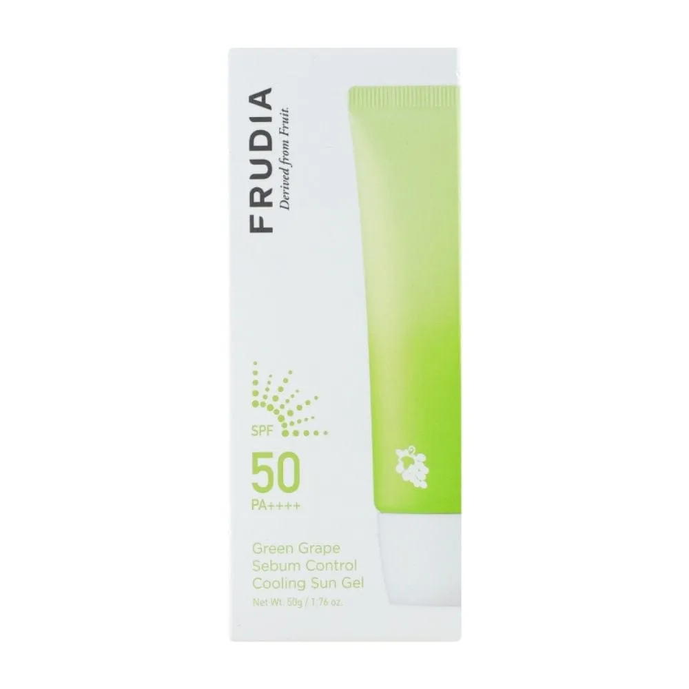 FRUDIA Green Grape Sebum Control Cooling Sun Gel SPF50+ PA++++ 50g