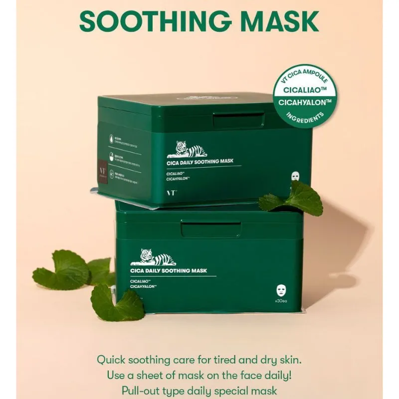 VT Cosmetics Cica Daily Soothing Mask 30 Sheets