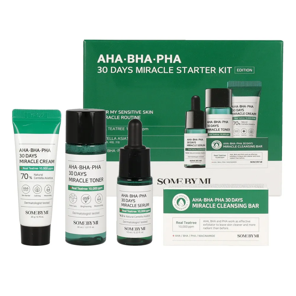 SOME BY MI AHA-BHA-PHA 30 Days Miracle Starter Kit 30g + 30ml + 10ml + 20g