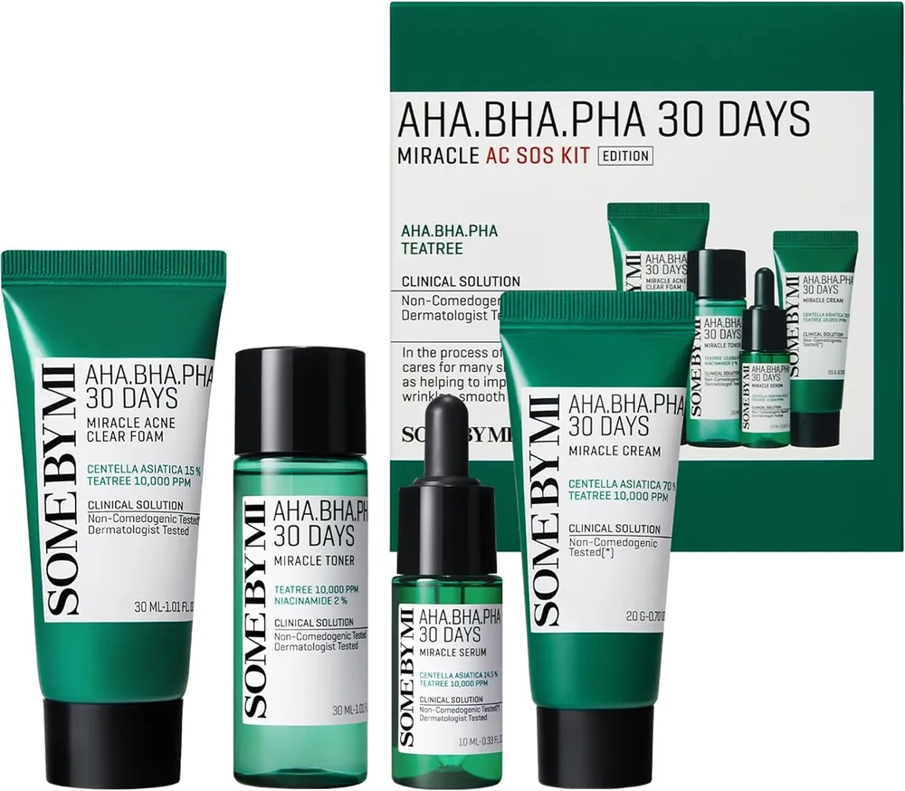 SOME BY MI AHA-BHA-PHA 30 Days Miracle AC SOS Kit 30ml + 30ml + 10ml + 20g