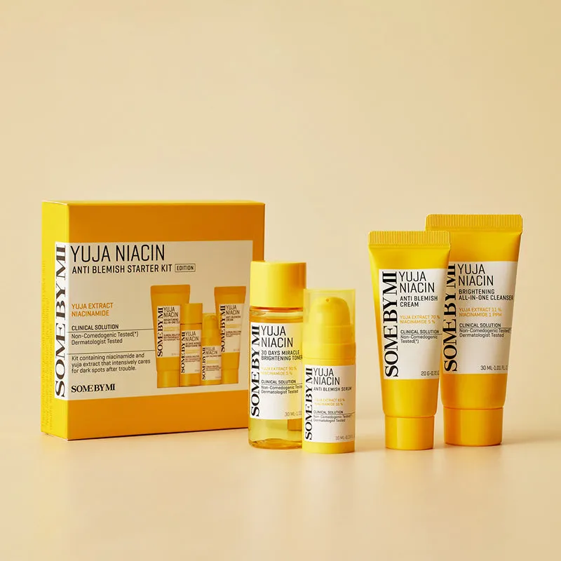 SOME BY MI Yuja Niacin Anti Blemish Starter Kit 30ml + 30ml + 10ml + 20g