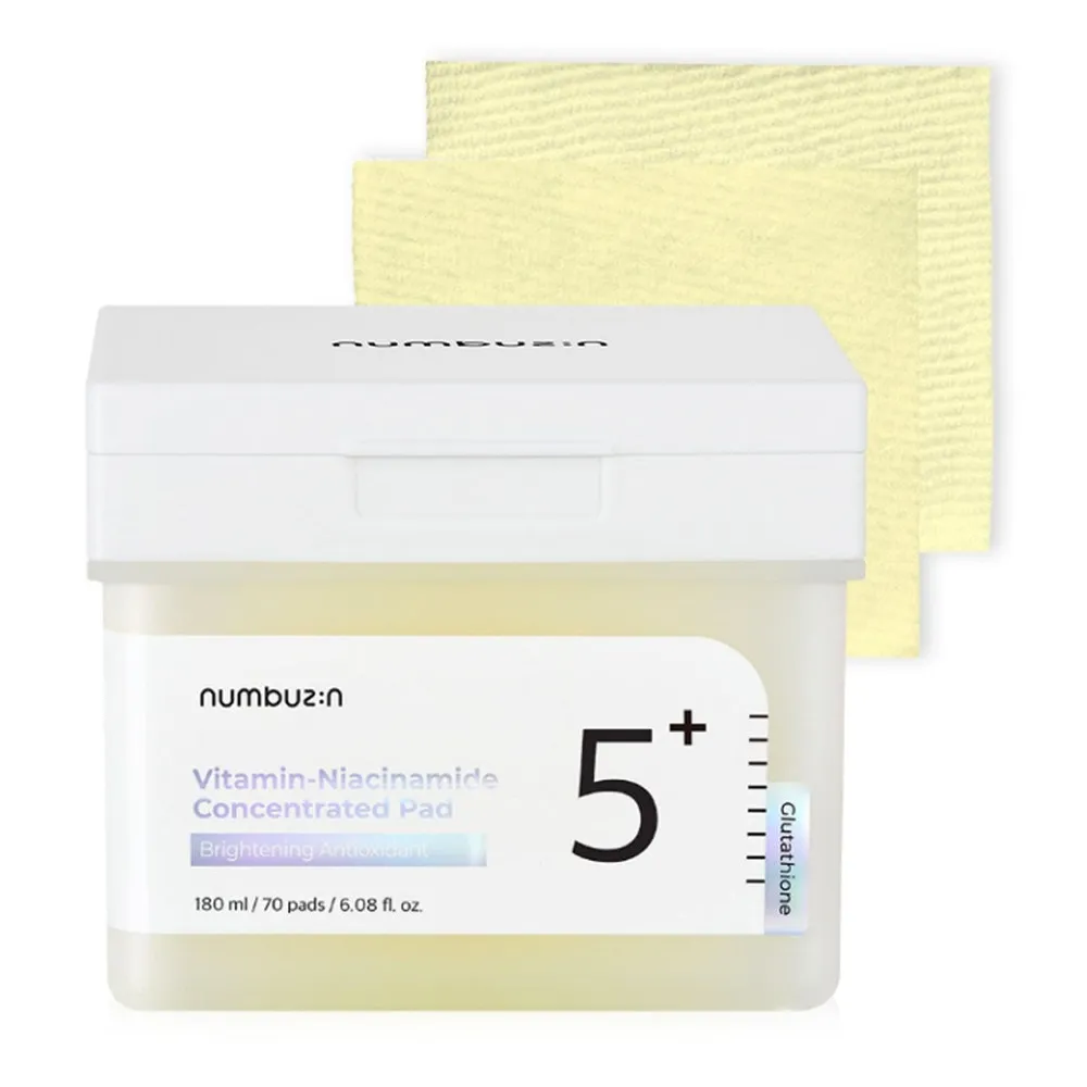 numbuzin No.5 Vitamin-Niacinamide Concentrated Toner Pads 180ml