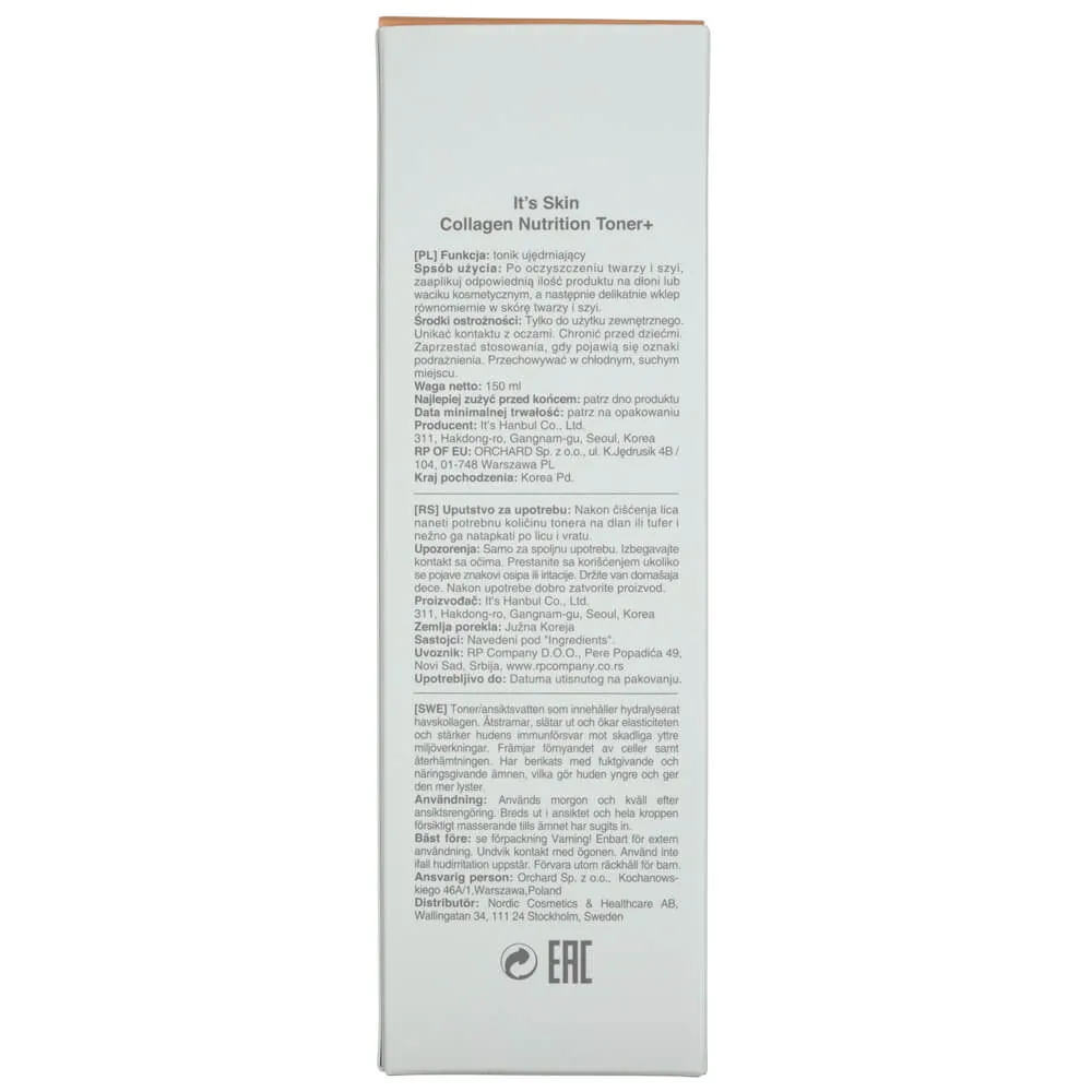 It'S SKIN Collagen Nutrition Toner+ 150ml