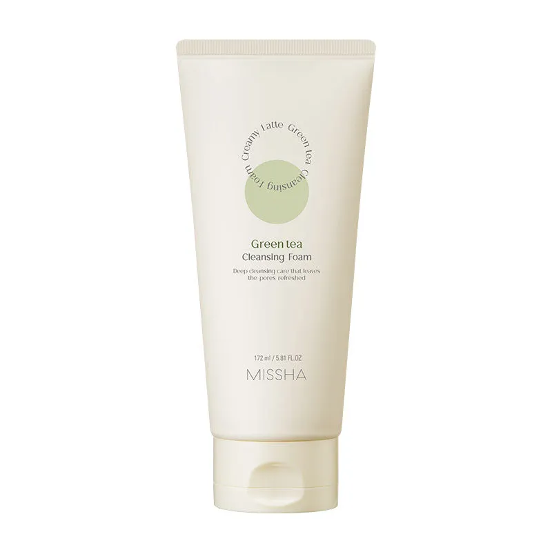 MISSHA Creamy Latte Cleansing Foam Green Tea 172ml